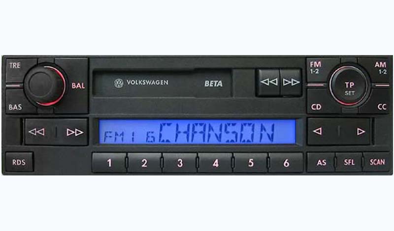 vw beta 5 (V) radio code